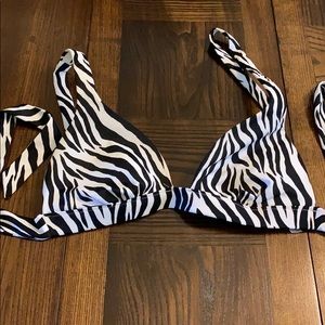 Victoria secret swim top zebra
